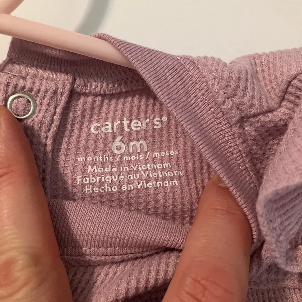 Carter's Mauve Ruffled One Piece - Picture 2 of 2